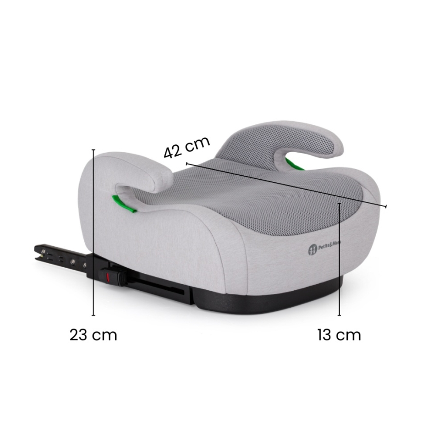 PETITE&MARS - Podsedák do auta OPTIMUS PRO i-Size Air 125-150 cm (22-36 kg) čierna