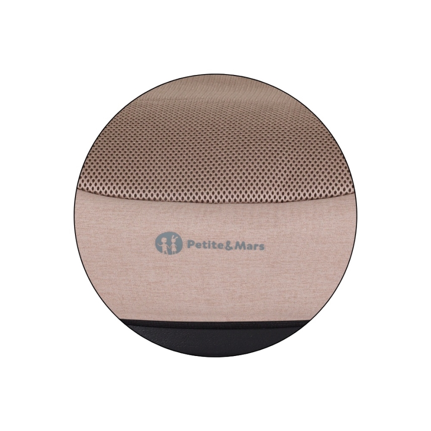 PETITE&MARS - Podsedák do auta OPTIMUS PRO i-Size Air 125-150 cm (22-36 kg) hnedá