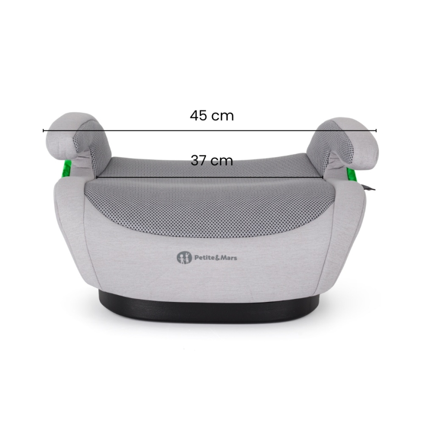 PETITE&MARS - Podsedák do auta OPTIMUS PRO i-Size Air 125-150 cm (22-36 kg) hnedá