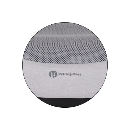 PETITE&MARS - Podsedák do auta OPTIMUS PRO i-Size Air 125-150 cm (22-36 kg) sivý