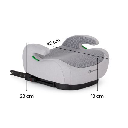 PETITE&MARS - Podsedák do auta OPTIMUS PRO i-Size Air 125-150 cm (22-36 kg) sivý