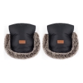 PETITE&MARS - Rukávniky na kočík FURRY Forever Black