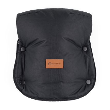 PETITE&MARS - Rukávniky na kočík FURRY Forever Black