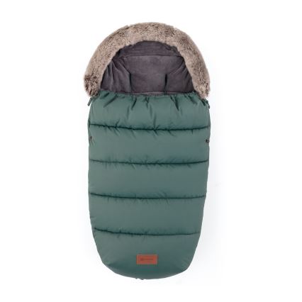 PETITE&MARS - SADA detského fusaku 4v1 COMFY + rukávnikov na kočík FURRY Khaki