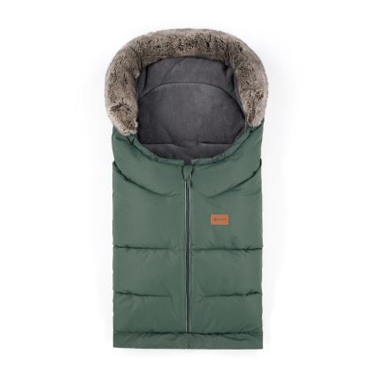 PETITE&MARS - SADA Detský fusak 4v1 ARCTIC + rukávniky na kočík FURRY Veritable Khaki