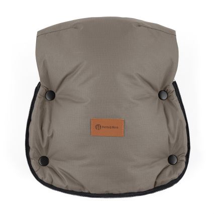 PETITE&MARS - SADA detský fusak 4v1 COMFY + rukávniky na kočík FURRY Mocha Mousse