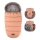PETITE&MARS - SADA Detský fusak 4v1 COMFY + rukávniky na kočík FURRY Pastel Peach