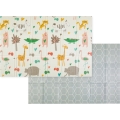 PETITE&MARS - Skladacia hracia podložka CAMPY Animals&Hexagon