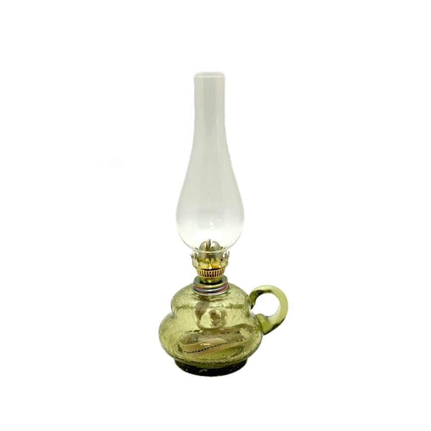 Petrolejová lampa ANNA 33 cm lesná zelená