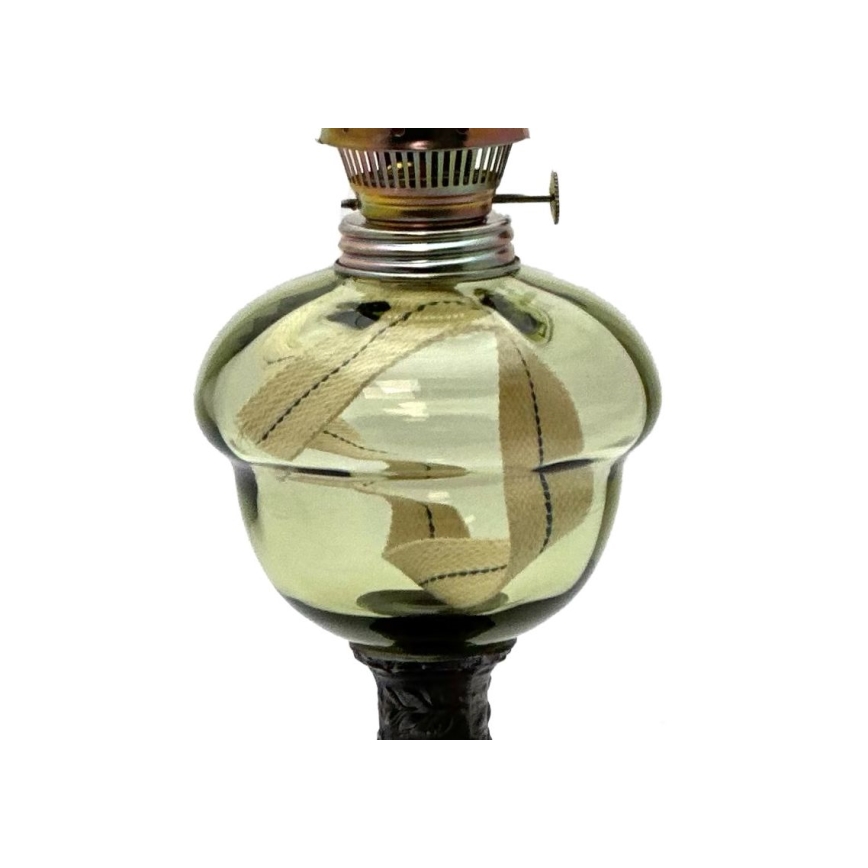 Petrolejová lampa BARBORA 54 cm lesná zelená