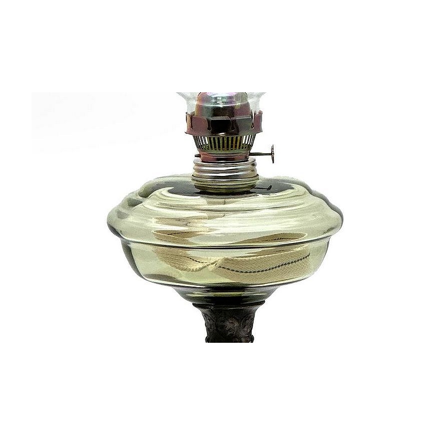 Petrolejová lampa BOHUMILA 54 cm lesná zelená