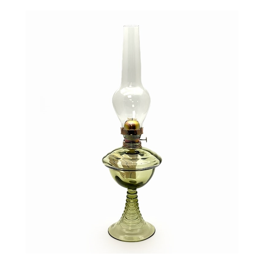 Petrolejová lampa JASMÍNA 50 cm lesná zelená