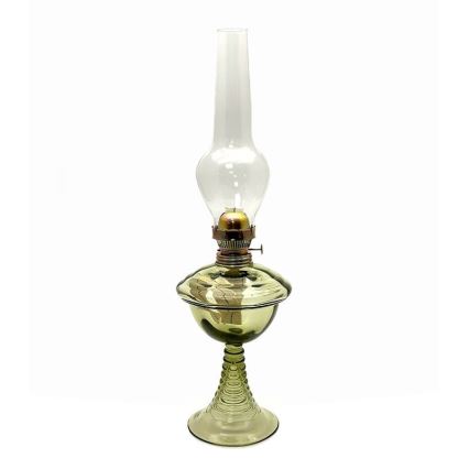 Petrolejová lampa JASMÍNA 50 cm lesná zelená