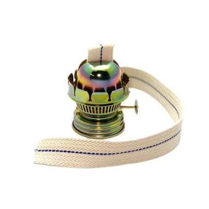 Petrolejová lampa KLÁRA 34 cm lesná zelená