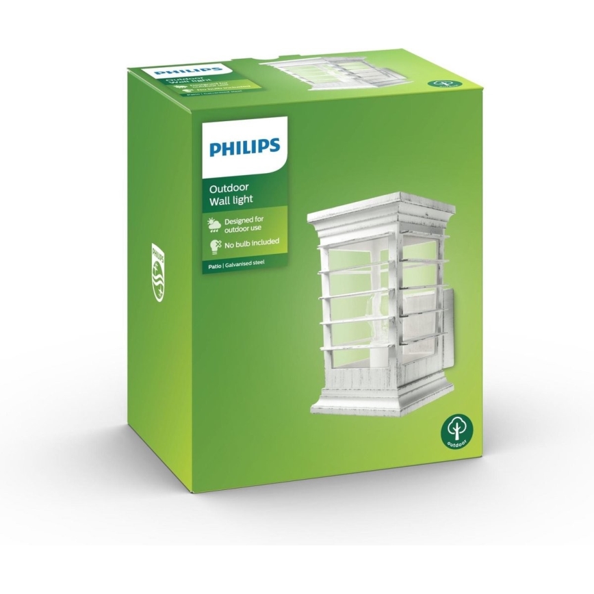 Philips 15280/18/PN - Vonkajšie nástenné svietidlo PATIO 1xE27/60W/230V IP44