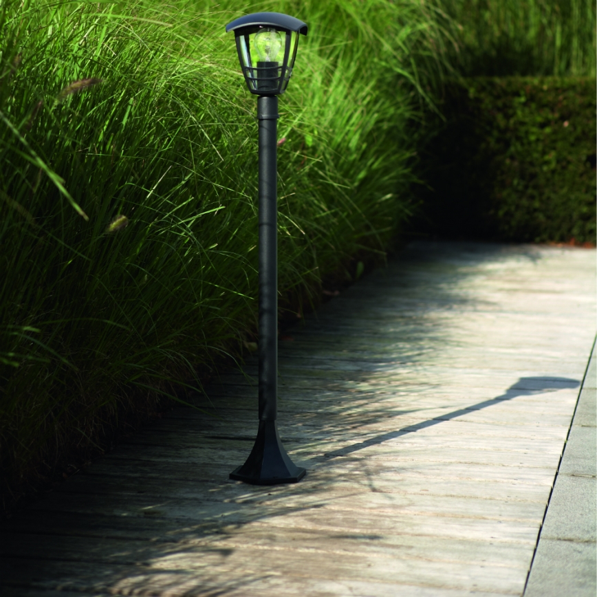 Philips 15383/30/16 - Vonkajšia lampa MY GARDEN CREEK 1xE27/60W/230V čierna