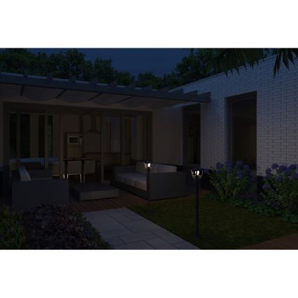 Philips 15383/30/16 - Vonkajšia lampa MY GARDEN CREEK 1xE27/60W/230V čierna