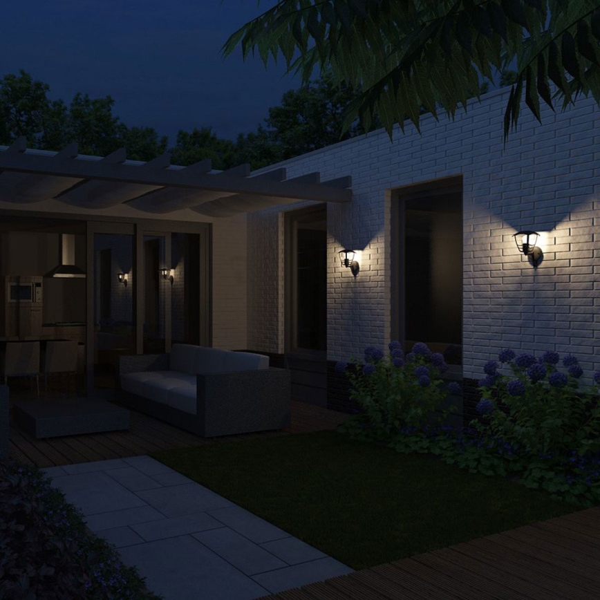 Philips 15388/30/16 - Vonkajšie nástenné svietidlo MYGARDEN CREED 1xE27/60W/230V