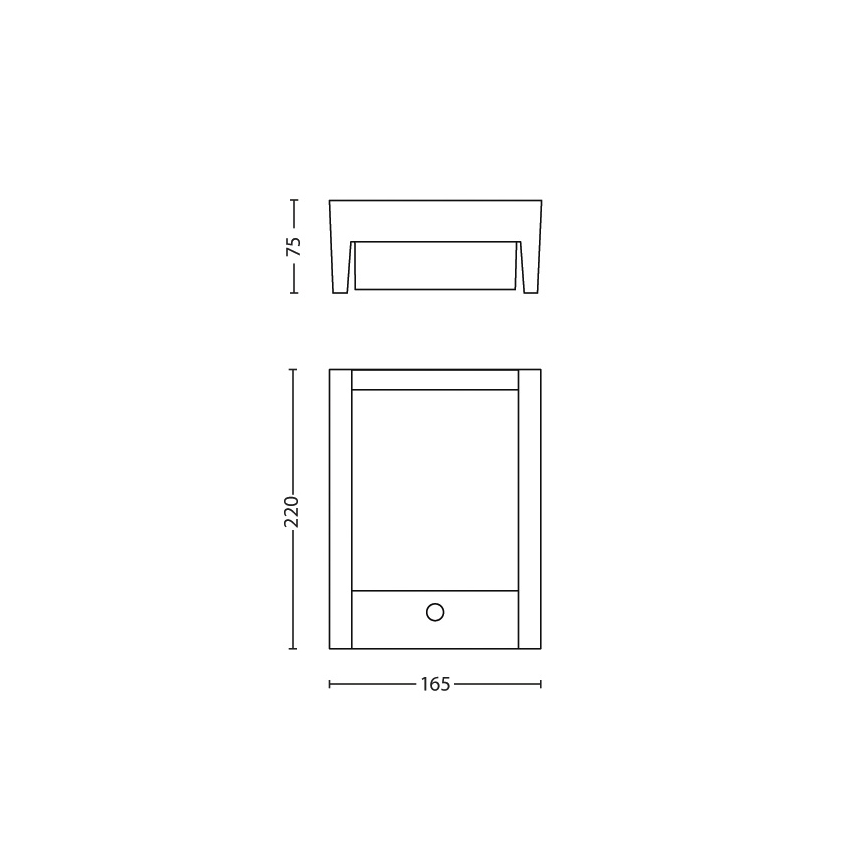 Philips 16461/93/16 - LED vonkajšie svietidlo s čidlom MYGARDEN ARBOUR 1xLED/6W/230V