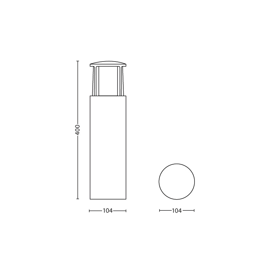 Philips 16466/93/16 - LED vonkajšia lampa MYGARDEN STOCK 1xLED/6W/230V