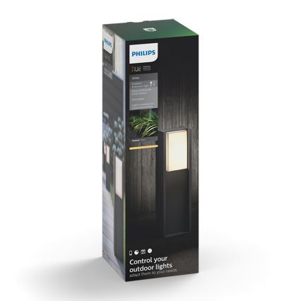 Philips 16473/93/P0 - LED Stmievateľná vonkajšia lampa HUE TURACO 1xE27/9,5W/230V