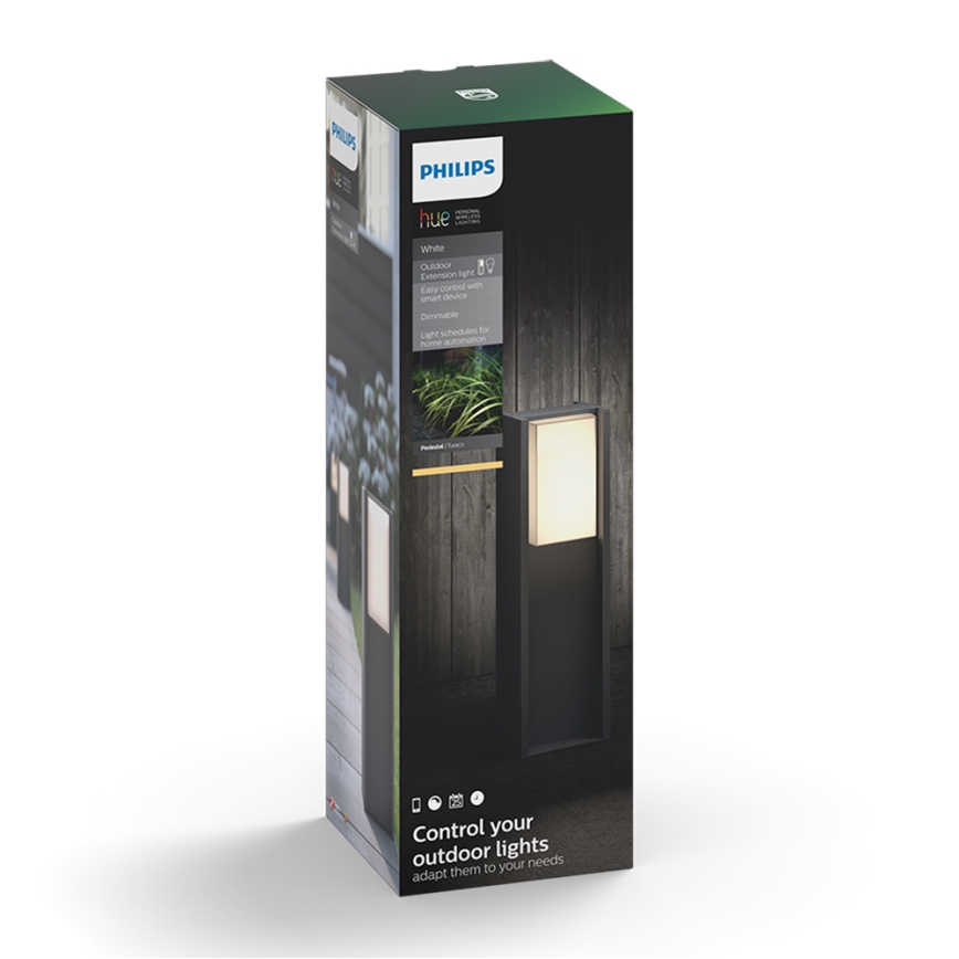Philips 16473/93/P0 - LED Stmievateľná vonkajšia lampa HUE TURACO 1xE27/9,5W/230V
