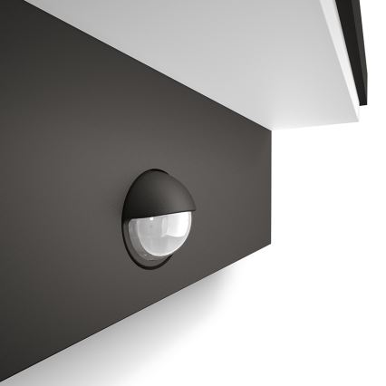 Philips 16484/93/P0 - LED vonkajšie nástenné svietidlo senzor BUSTAN 2xLED/4,5W