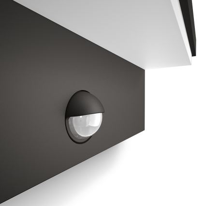 Philips 16484/93/P3 - LED vonkajšie nástenné svietidlo senzor BUSTAN 2xLED/4,5W
