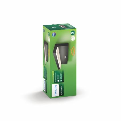 Philips 16484/93/P3 - LED vonkajšie nástenné svietidlo senzor BUSTAN 2xLED/4,5W