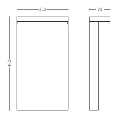 Philips - LED Vonkajšia lampa 2xLED/4,5W/230V IP44