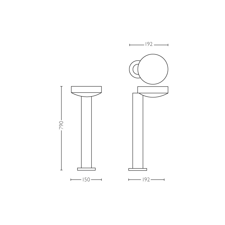 Philips 16493/47/P3 - LED Vonkajšia lampa COCKATOO LED/8W/230V IP44