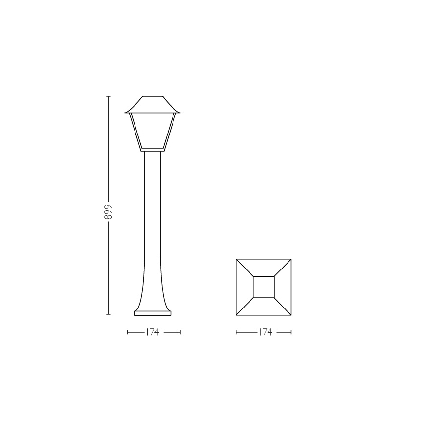 Philips 16497/30/PN - Vonkajšia lampa MYGARDEN ALPENGLOW E27/60W/230V
