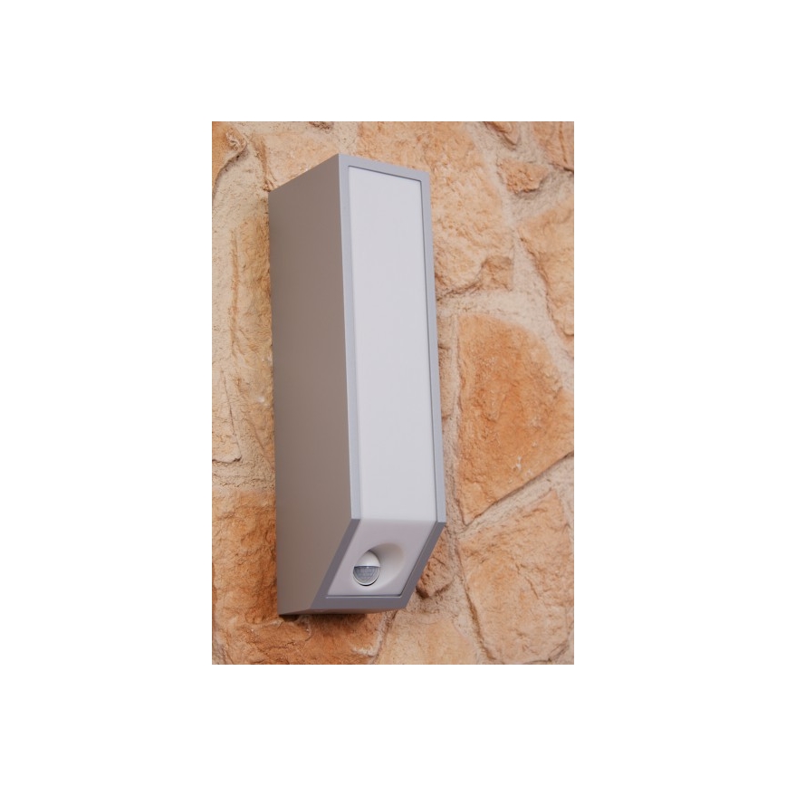 Philips 16933/87/16 - Nástenné svietidlo s čidlom MYGARDEN FEATHER 1xE27/23W/230V