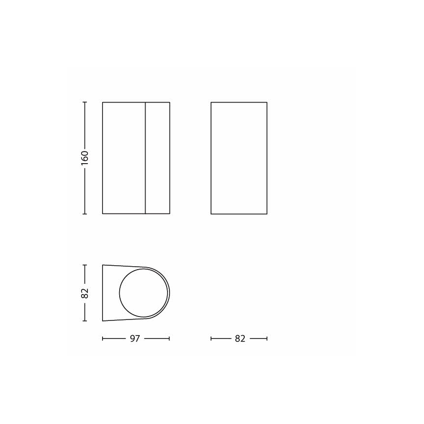 Philips - Vonkajšie svietidlo 2xGU10/35W/230V