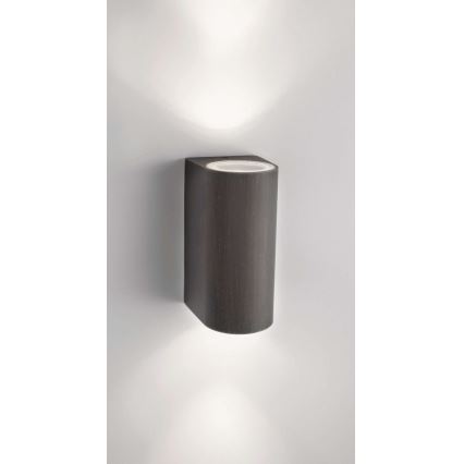 Philips 17102/86/16 - Vonkajšie nástenné svietidlo MYGARDEN NIGHTINGALE 2xGU10/35W/230V