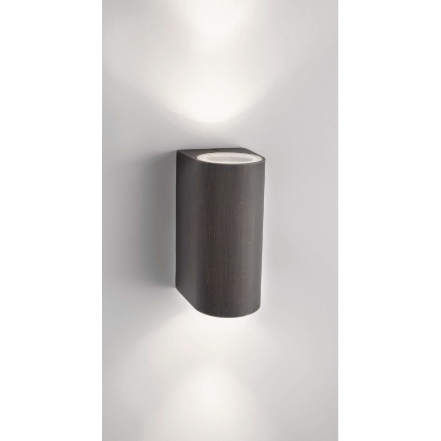 Philips 17102/86/16 - Vonkajšie nástenné svietidlo MYGARDEN NIGHTINGALE 2xGU10/35W/230V