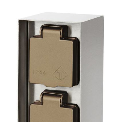 Philips 17108/47/46 - Vonkajší zásuvkový stĺpik MYGARDEN ROCK 230V