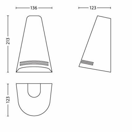 Philips 17226/47/16 - Vonkajšie nástenné svietidlo ECOMOODS 1xE27/15W/230V nerez