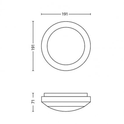 Philips 17291/47/16 - LED vonkajšie osvetlenie MYGARDEN HALO 1xLED/3W/230V