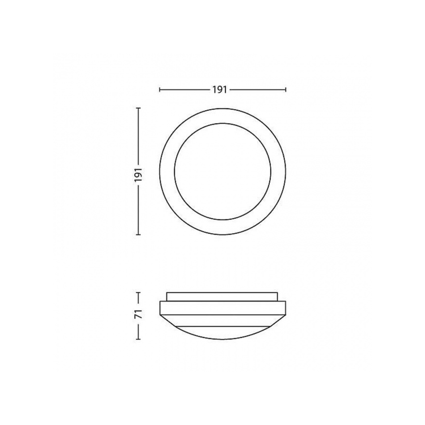 Philips 17291/47/16 - LED vonkajšie osvetlenie MYGARDEN HALO 1xLED/3W/230V