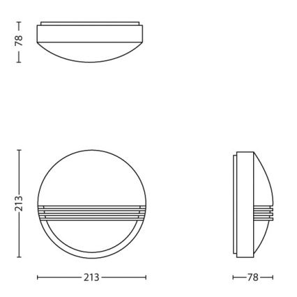 Philips - LED Vonkajšie nástenné svietidlo 1xLED/6W/230V IP44