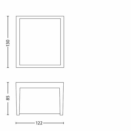 Philips - LED Vonkajšie nástenné svietidlo LED/3W/230V IP44 2700K