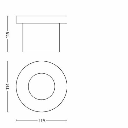 Philips - LED Vonkajšie nájazdové svietidlo 1xLED/3W/230V