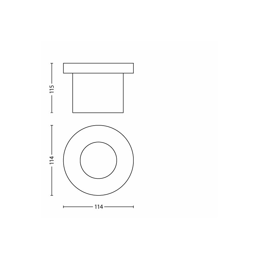 Philips - LED Vonkajšie nájazdové svietidlo 1xLED/3W/230V