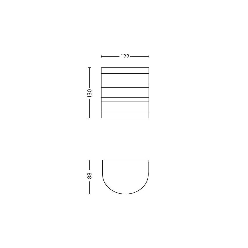 Philips 17314/47/16 - LED vonkajšie osvetlenie CALGARY 1xLED/3W/230V
