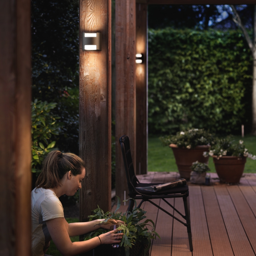 Philips 17321/93/16 - Vonkajšie nástenné svietidlo MYGARDEN GRASS 2xLED/4,5W/230V