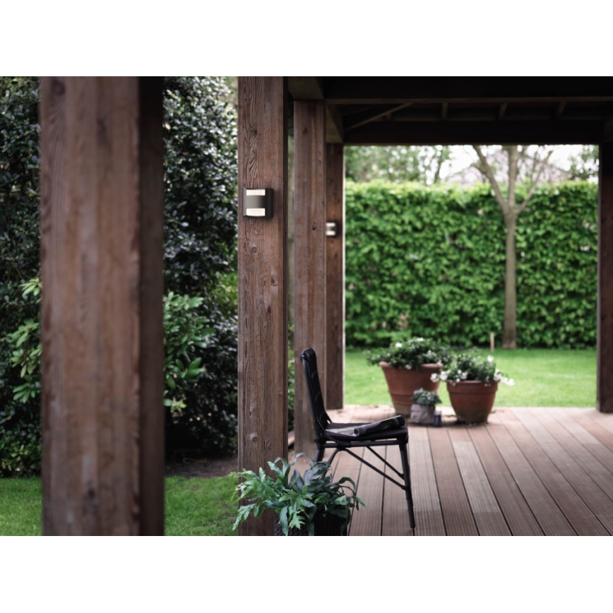 Philips 17321/93/16 - Vonkajšie nástenné svietidlo MYGARDEN GRASS 2xLED/4,5W/230V