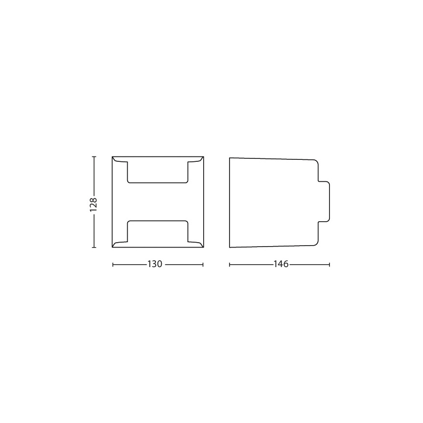 Philips - Vonkajšie nástenné svietidlo 2xLED/4,5W/230V IP44