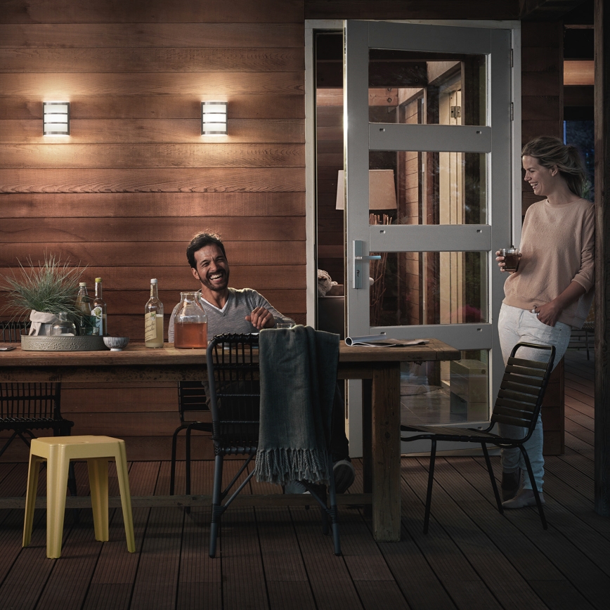 Philips 17323/47/P3 - Vonkajšie nástenné svietidlo MYGARDEN PYTHON 1xLED/6W/230V