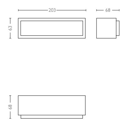 Philips - LED Vonkajšie nástenné svietidlo LED/4,5W IP44